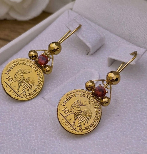 Boucles Impériales Éclat Rouge