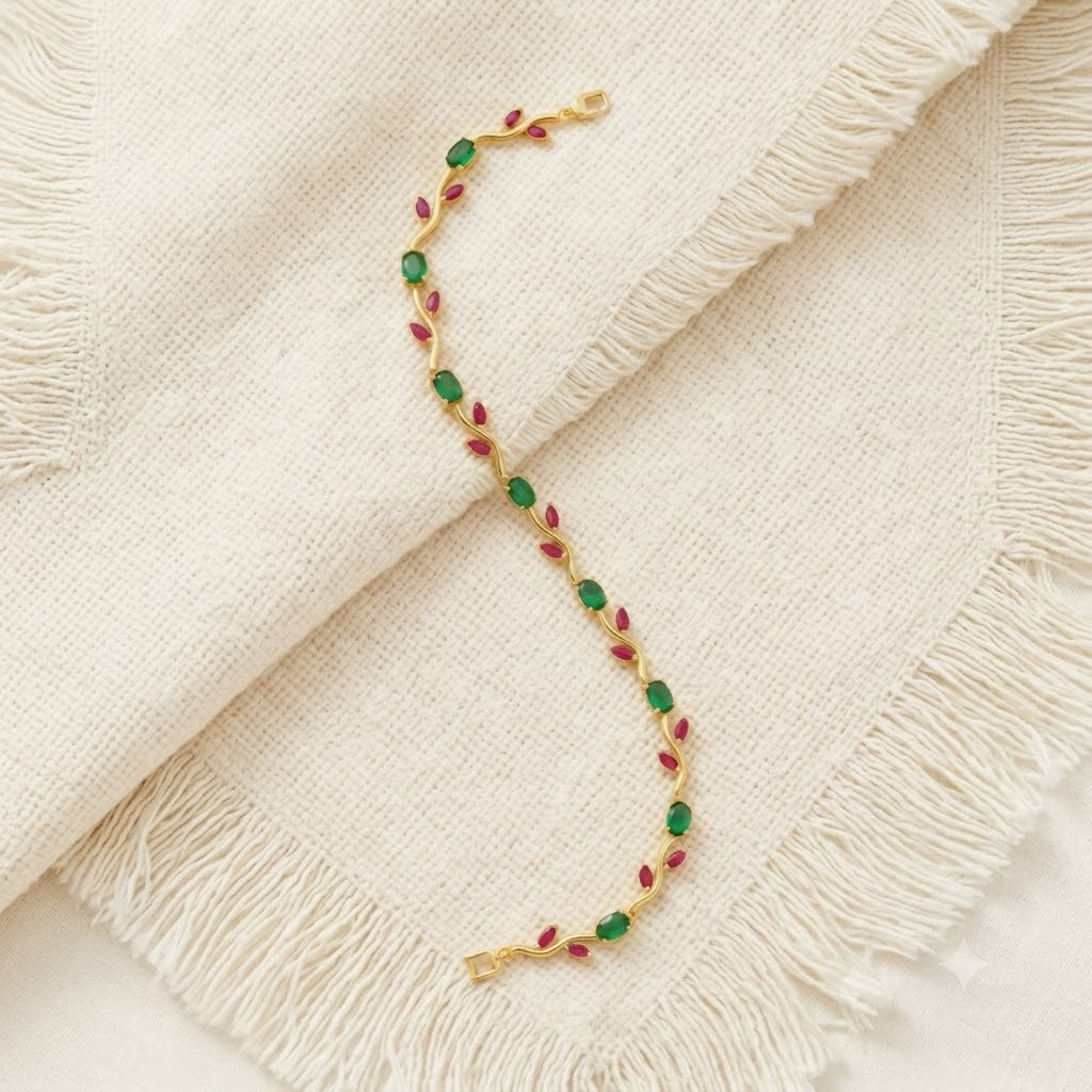 Bracelet Émeraude Élégance